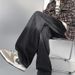 Nordmann Black Gradient Jeans For Men, Autumn And Winter Vintage Washed Casual Pants, American Style Loose Straight Versatile_mkmklike.com