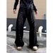 Lightning Bolt Jeans - Vintage Washed Denim Pants For Men (Streetwear, Distressed, Straight-Leg, Retro Rockstar Fit, Unisex Appeal)_mkmklike.com