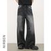 Men's Loose Straight Jeans – Vintage Washed High-Street Cleanfit Denim Pants (S-XL, Lightning Fade, Cotton Comfort)_mkmklike.com