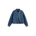 Autumn New Women's Trendy Denim Jacket European And American Street Style Cotton Long Sleeve Turn down Collar_mkmklike.com