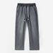 Premium Stretch Rayon Jeans For Big & Tall Men – Ultra-Lightweight Relaxed Fit Jogger Pants (Up To 300lbs) In Grey & Blue_mkmklike.com