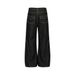 Vibe Trendy Brand Design Wide-Leg Jeans Men's High Street Fashion Three-Dimensional Deconstructed Personality Pocket_mkmklike.com