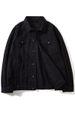 S005 Spring And Autumn Black Large Trendy Plus Size Men's Denim Jacket Stretch Workwear Long Sleeve American Style_mkmklike.com