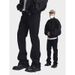 Nordmann European And American Street Style Black Flared Jeans For Men New Casual Summer Loose Straight Slim Pants_mkmklike.com