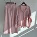 Cross-border Women's 2-Piece Vintage Plus Size 2025 Cotton Linen Shirt Set High-Waisted Loose Pants_mkmklike.com