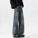 Men's & Women's Vintage High Street Jeans – Relaxed Wide-Leg Denim Pants With Cat Whisker Wash_mkmklike.com