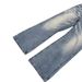 Vintage Washed Blue Denim Jeans For Men & Women - Relaxed Fit Straight Leg Casual Trousers With Ripple Effect_mkmklike.com