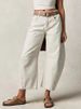 K Fashionable And Casual Women's Loose Wide Leg Pants, Mid Low Rise Denim Pants. No Belt Or Other Accessories_mkmklike.com
