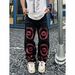 American High Embroidered Jeans Unisex Vibe Street Hip Hop Loose Straight Versatile Long Pants Trendy_mkmklike.com