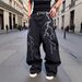 "Men's Vintage Washed Flared Jeans – Distressed Denim Pants With Retro Print, 70s-Inspired Bell Bottoms, Comfortable Cotton Blend_mkmklike.com