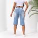 Women's Clothing High Quality Elastic Hole Denim_mkmklike.com