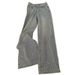plus Size High-Waisted Wide Leg Jeans Light Wash Rhinestone Embellished Loose Fit Floor-Length Straight Denim For Women_mkmklike.com
