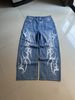 retro Blue Printing Baggy Jeans Y2K Harajuku Trend Men Women Hip Hop Fashion Casual Joker Couple Wide-leg Pants_mkmklike.com