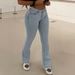 Women's Stretch High-Waisted Straight Leg Jeans - Comfortable Cotton Denim Pants For Casual & Streetwear_mkmklike.com