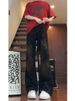 Suitable For All Seasons American Style Washed Vintage Jeans For Men Spring Autumn Straight Loose High Street Vibe Long Pants_mkmklike.com
