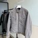 Vintage American-Style Zip-Up Denim Jacket – Unisex Retro Pilot Bomber Coat With Distressed Finish_mkmklike.com