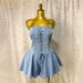 Summer Sexy Fashion Strapless Denim Jumpsuit For Women Wide Leg Pants Casual Spring/Autumn Regular Fit_mkmklike.com
