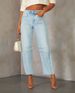 New Arrival Loose Wide Leg Mid Rise Straight Cut Retro Women's Jeans Knife Edge Design Cross-Border Fashion Female Denim_mkmklike.com
