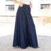 Women's Clothing Simple Wide Leg Jeans Elegant & Comfortable High-Waisted Wide-Leg Stretch Jeans For Women – Classic Blue Denim With Soft Fabric_mkmklike.com