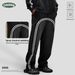 Men's High-Street Fleece-Lined Joggers – Oversized Cargo Sweatpants With Adjustable Drawstring (Streetwear Essential)_mkmklike.com