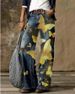 Women's clothing Wide Leg Pants Straight Casual Retro Floral Print Pants Casual Pants Trousers_mkmklike.com