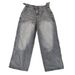 Women's Clothing Low Waist Distressed Denim Trousers Street Retro Washed Wide Leg Jeans Trousers_mkmklike.com