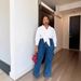 Women's Casual Straight Leg Jeans Double Pocket Front Washed Denim Cotton Spring/Autumn Summer Regular Fit Solid Color_mkmklike.com