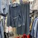 Elegant Denim Shirt & Fishtail Skirt Set – Tie-Waist Slim Fit, Autumn Streetwear Outfit_mkmklike.com
