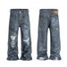 Men's Clothing Fashion Brand New Retro 3D Printed Washed Jeans Straight Personality Baggy Trousers_mkmklike.com