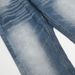 American Style Washed Faded Flared Jeans Men's Street Fashion Loose Gradient Frayed Wide-Leg Pants Long Trousers_mkmklike.com