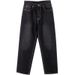 Suitable For All Seasons Fashion Black Washed Jeans Men Hip Hop Street Dance Loose Plus Size Youth Long Pants_mkmklike.com