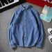 Northfold Spring Autumn Denim Shirt Men, Korean Style Slim Fit Long Sleeve Couple Shirt, Trendy And Stylish Thin Jacket For_mkmklike.com