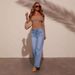 High Waisted Straight Leg Jeans Women's Clothing 2025 Spring New Item, Slim And Wide Leg Retro Style Pants_mkmklike.com