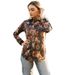 Chicco 2025 New Cross-Border Trade Long Sleeve Turn-Down Collar Western Cowboy Ethnic Street Print Slim Fit Women's Shirt_mkmklike.com