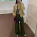 AlloFu American Retro Loose Wide-leg Jeans For Women, Drapey, Casual Straight-leg Pants 3390_mkmklike.com
