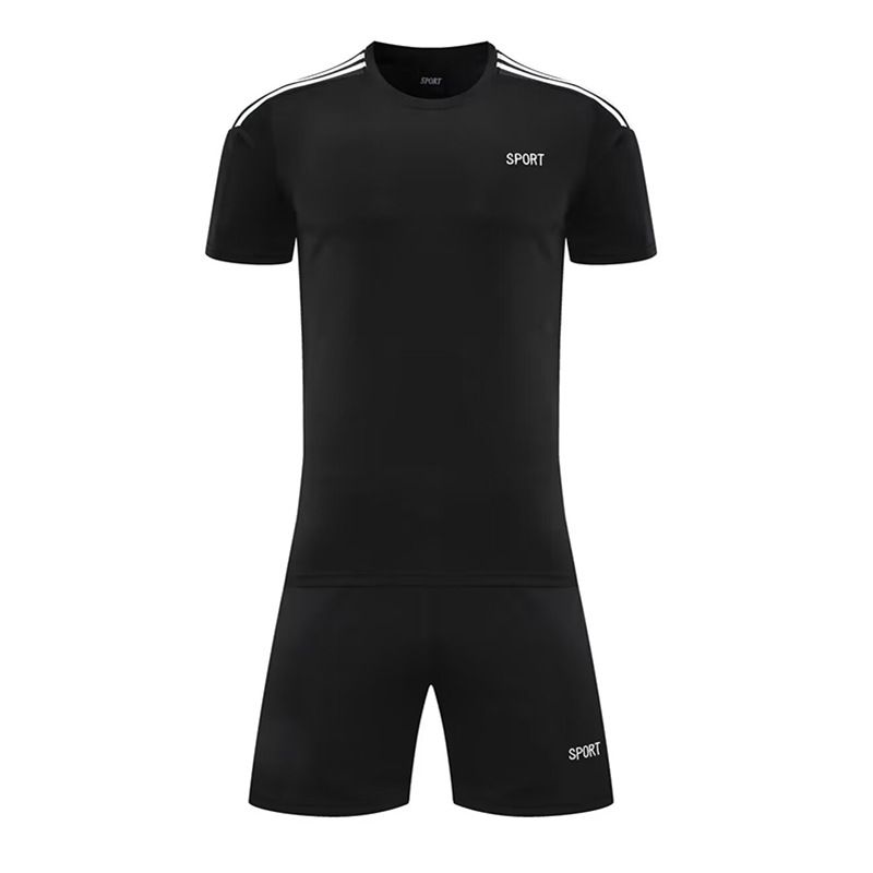 Men's Clothing training suit short-sleeved student sports football clothes printed summer new football suit suit men_mkmklike.com