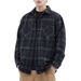 American Retro Plaid Shirt Men, Spring And Autumn Loose Brushed Long Sleeve High-end Turn-down Collar Jacket Commuter_mkmklike.com