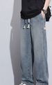 Star Pattern Jeans Men's Summer Thin 2024 New Trendy Brand American Spring And Autumn Casual Loose Straight Pants_mkmklike.com