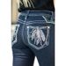 Women’s Clothing Women's Embroidered Jeans Slim Jeans Women's Trousers_mkmklike.com