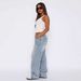 Women's Straight Leg Jeans - Classic Mid Rise Non-Stretch Denim Pants For Effortless Street Style In White/Light Blue/Black/Gray (S-XL)_mkmklike.com
