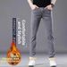 Men's Clothing Men's Stretch Denim Jeans - Slim Straight Leg Winter Trousers With Comfort Fit_mkmklike.com