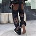 Men's Loose Fit Star Embroidered Jeans – Retro Streetwear Straight Leg Denim Pants (Mid-Rise, Washed Effect, Non-Stretch)_mkmklike.com
