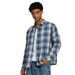Pulse ETAI Clothing|Loose Fit Off-Shoulder Plaid Shirt Men Long Sleeve Trendy High-Quality Men's Autumn Outerwear Top_mkmklike.com