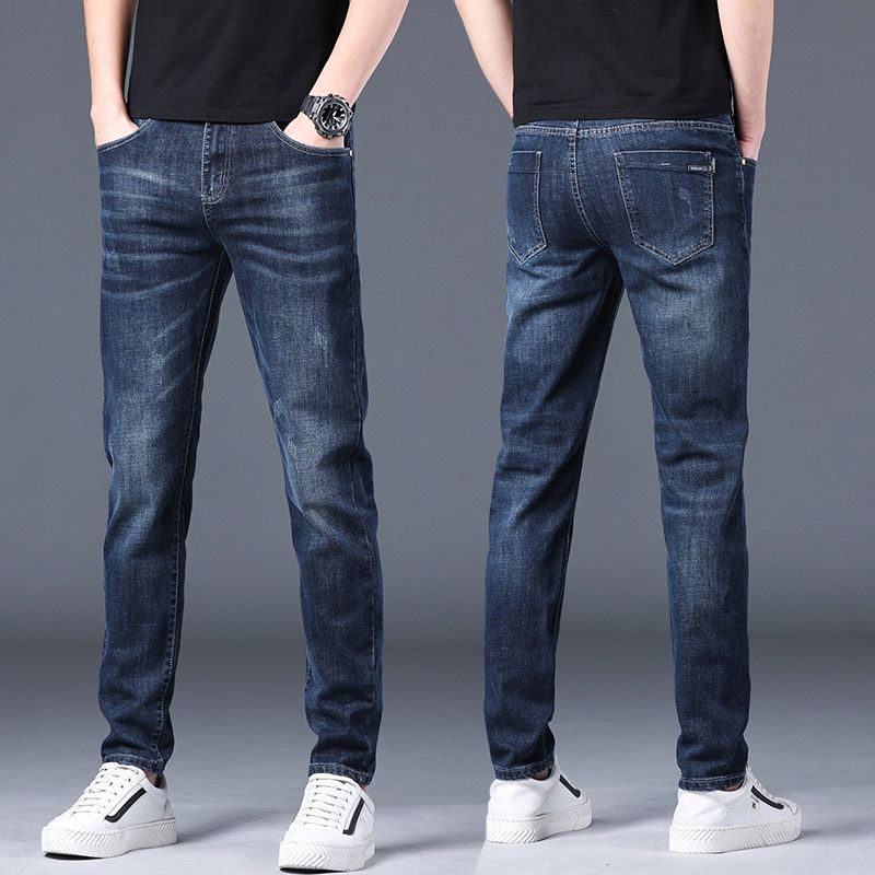 Winter Jeans Men's Slim-fit Straight Men's Pants Business Casual Men's Pants Long Pants_mkmklike.com