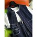 Chicco Denim Vest For Women 2025 New Spring Autumn Fashionable Stylish Youthful And Elegant High-End Skirt Set_mkmklike.com