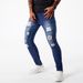Men's Clothing Pants Ripped Jeans Youth Versatile Trendy Elastic Slim Fit Pencil Pants_mkmklike.com