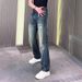 Distressed Men's Jeans | Streetwear Relaxed Straight Fit | Ripped & Washed Denim Pants_mkmklike.com