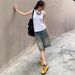 Men's Clothing Retro Distressed Wide Leg Pants For Women In Summer High Waist Loose Slim All Match Straight Denim Mid Length Pants_mkmklike.com