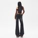American Retro Style|Heavy-duty Washed Frayed Denim|Slim-fit Stretch Straight-leg Women's Jeans_mkmklike.com