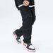 Men's & Women's American Vintage Black Ripped Flared Jeans, High Street Vibe Loose Straight Slim Fit Casual Versatile Denim Pants_mkmklike.com